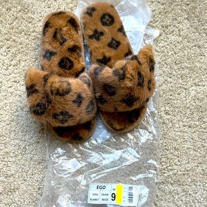 EGO FAUX FUR STRAP SLIP ON